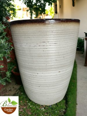 Rustic Tall Boy with Choco Rim Planter