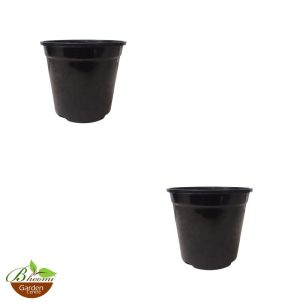 5 Inch Plastic Nursery Pot - Black Color