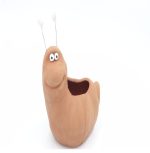 Terracotta Pot Animal Figurine - Cuttie worm