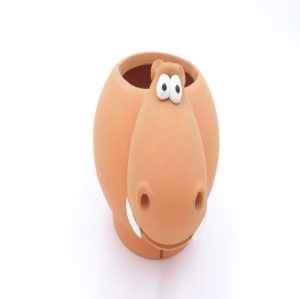 Terracotta Pot Animal Figurine - Hippo